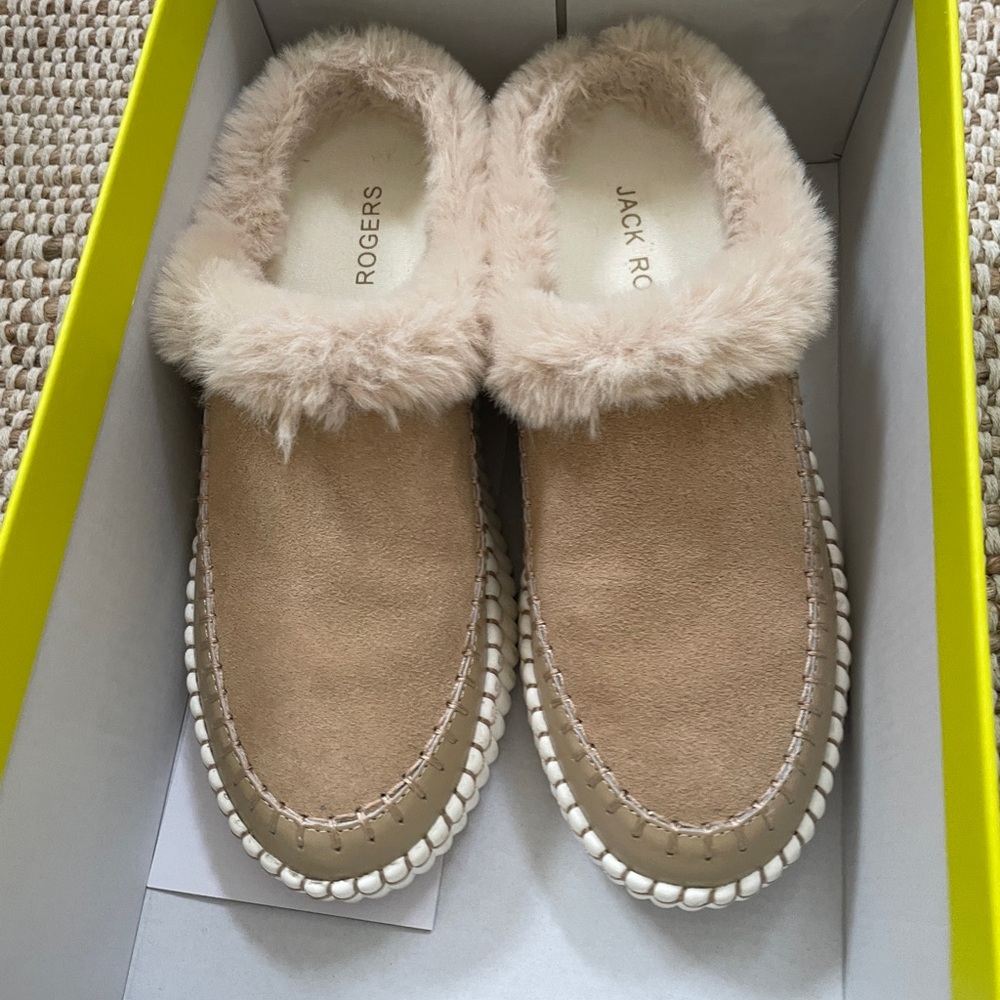 Jack Rogers Tan Suede Women's slip on sneakers